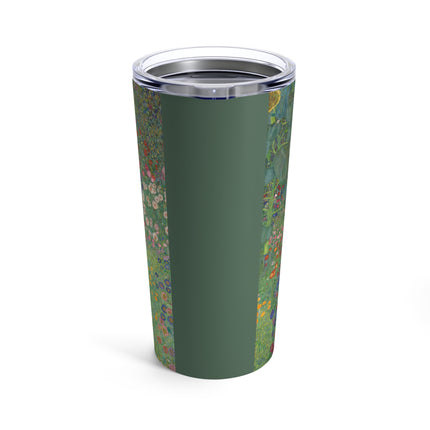 Farm Garden with Sunflowers by Gustav Klimt Tumbler 20oz