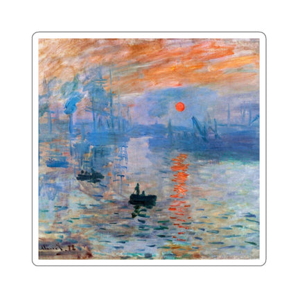 Sunrise by Claude Monet Kiss-Cut Stickers (4 Sizes)