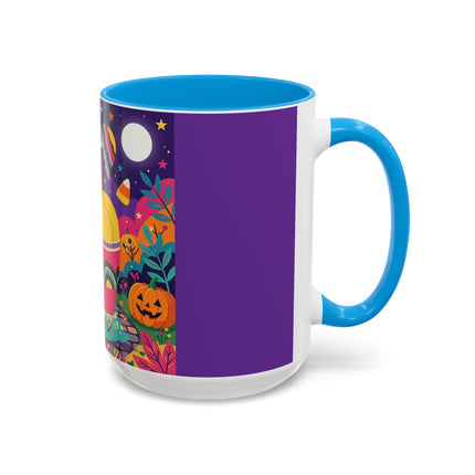 🌙🎃 The Lady Of Moonbeam Hollow Colorful Mug – Whimsical Halloween Charm