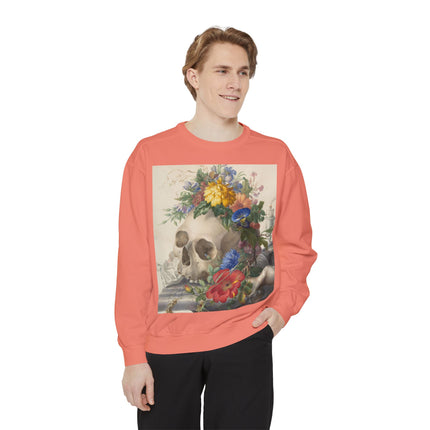 Vanitas Still Life by Herman Henstenburgh Garment-Dyed Sweatshirt