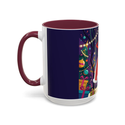 🎄❄️ The Christmas Snowball Dance Colorful Mug – Whimsical Holiday Fashion Fantasy