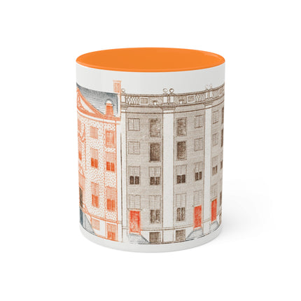 Amsterdam Canal Houses by Johan Teyler Colorful Mugs, 11oz