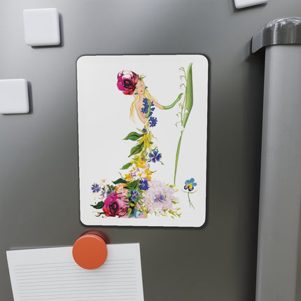 Blooming Splendor: A Floral Transformation Die-Cut Magnets(5 Sizes)