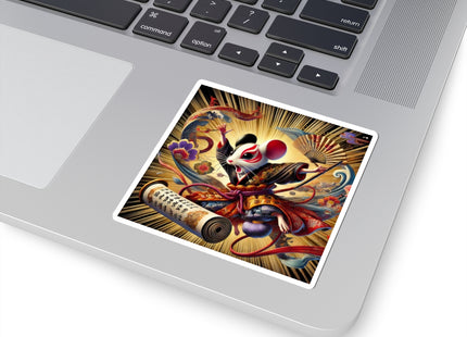 Theatrical Mouse on a Mission Kiss-Cut Stickers (4 Sizes)