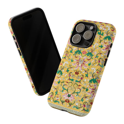 Yellow Botanical Pattern by Owen Jones Phone Cases
