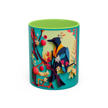 Curious Crow Colorful Mugs (11oz, 15oz)