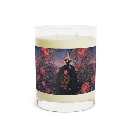 🌹🖤 The Lady Of The Midnight Rose Garden Scented Candle – Art Deco Floral Elegance