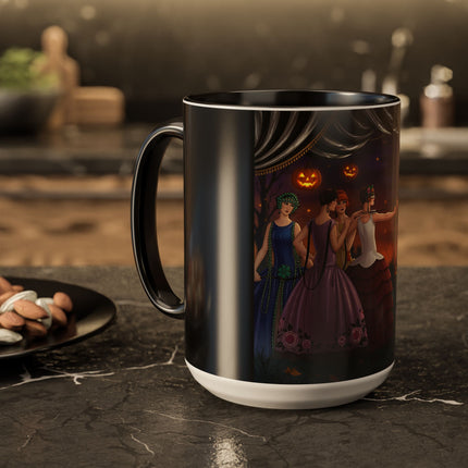 🏹🎃 Cupid's Arrow At Pumpkin Moon Manor Colorful Mug – Romantic Halloween Charm