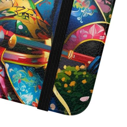 🦊⚔️ Cyberpunk Panda Samurai Flip Case – Futuristic Honor & Kitsune Spirit