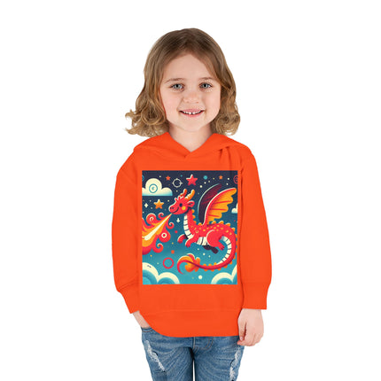 Starry Sky Dragon Toddler Pullover Fleece Hoodie