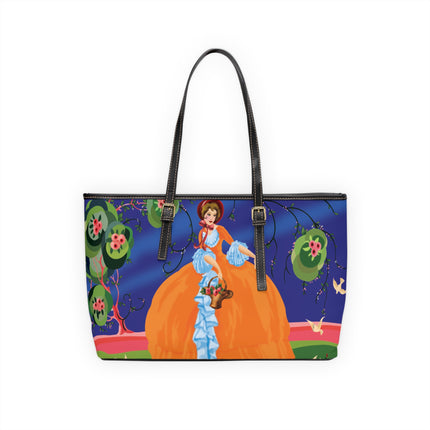 Spring Whispers PU Leather Shoulder Bag