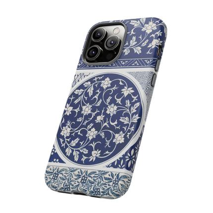 Blue Flower Pattern by Owen Jones Phone Cases