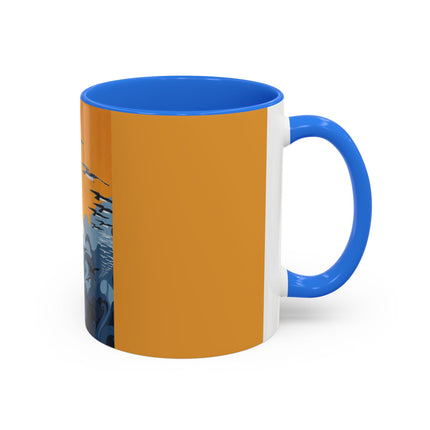 Falcon Mistress Colorful Mugs – Art Deco Majesty & Mythic Freedom