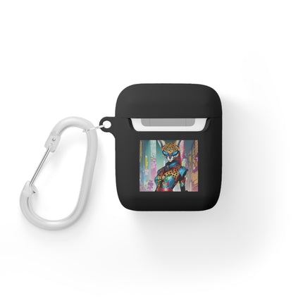 Cyber Cat Glamour AirPods Case Cover