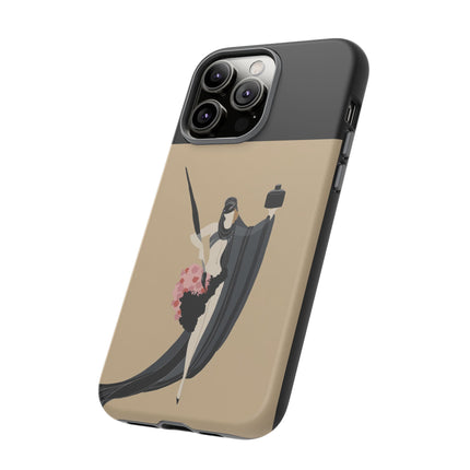 Dancer with Ink & Blossoms Phone Case – Elegant Grace & Artistic Poise