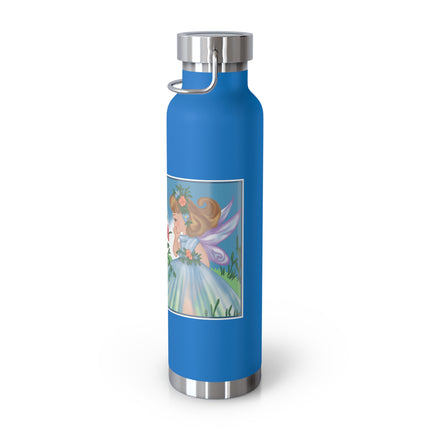 Fairy and Dapper Chick Copper Vacuum Insulated Bottle, 22 oz