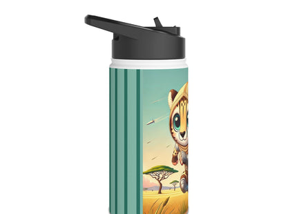 Swift Cheetah Stainless Steel Water Bottle, Standard Lid