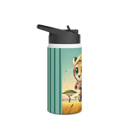 Swift Cheetah Stainless Steel Water Bottle, Standard Lid