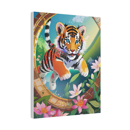 Majestic Tiger Cub Matte Canvas, Stretched, 0.75"