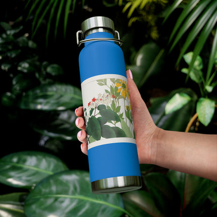 Clerodendrum & Rudbeckia by Tanigami Kônan Copper Vacuum Insulated Bottle, 22oz