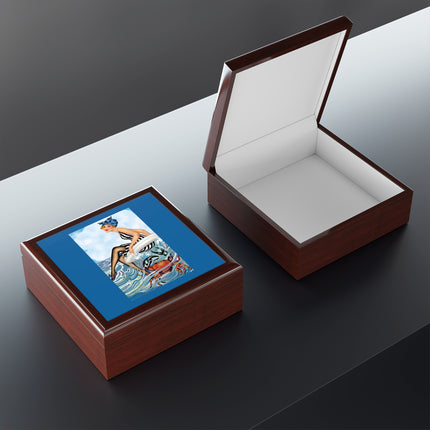 Playful Waves and Fashion Follies Jewelry Box