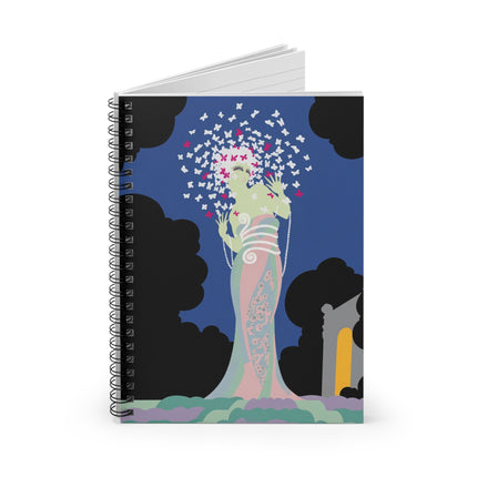 Butterfly Enchantress Spiral Notebook – Ethereal Art Deco Magic