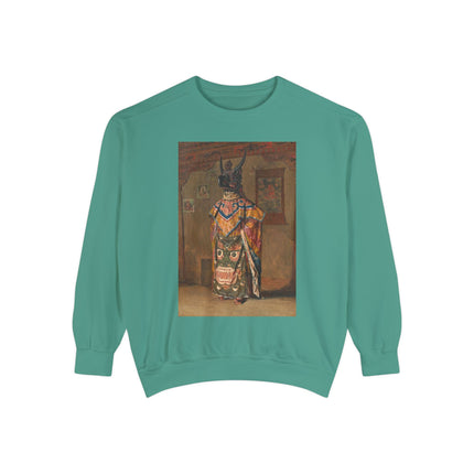 A Buddhist Lama by Vasily Vereshchagin Garment-Dyed Sweatshirt