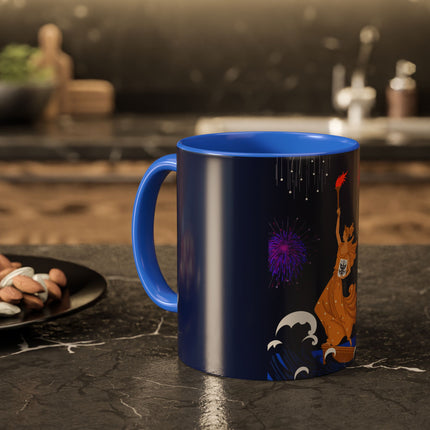 Liberty's Triumph Colorful Mugs – Art Deco Glory & Triumphant Spirit