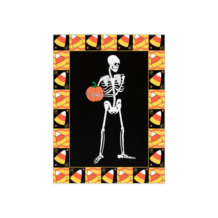 Candy Corn Skeleton Ceramic Tile