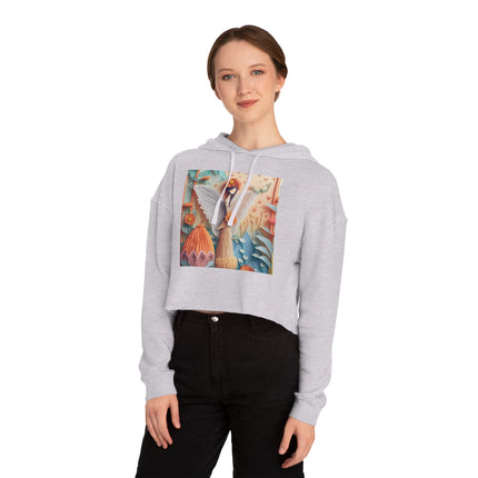 Zinnia Fairy Cropped Hooded Sweatshirt