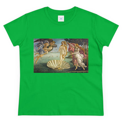 Birth of Venus by Sandro Botticelli Women's Midweight Cotton Tee