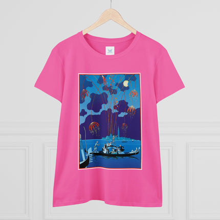 Fireworks in Venice by George Barbier Women's Midweight Cotton Tee