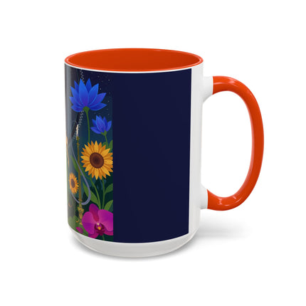 The Lady Of The Starlit Candles Colorful Mugs – Art Deco Theatrical Romance
