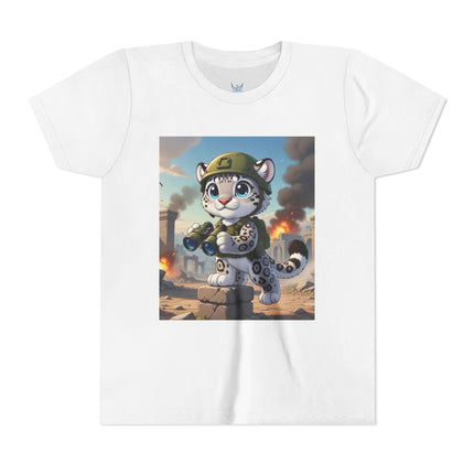 Snow Leopard Lookout Youth Short Sleeve Tee