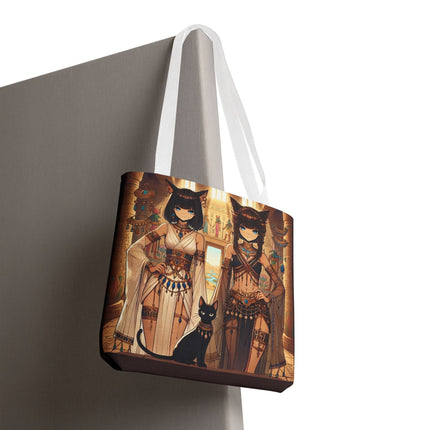The Egyptian Priestess Cats Tote Bag – Temple Guardians & Ancient Grace