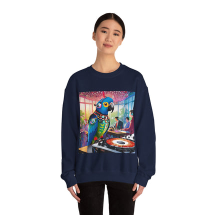 Parrot DJ Unisex Heavy Blend™ Crewneck Sweatshirt