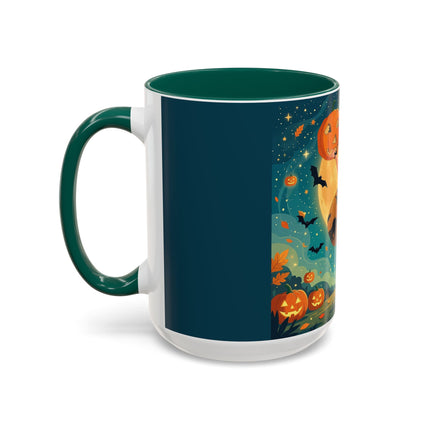 🦇🎃 The Witch Of Batwing Pumpkin Hollow Colorful Mug – Moonlit Halloween Charm