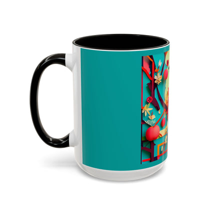 Curious Crow Colorful Mugs (11oz, 15oz)