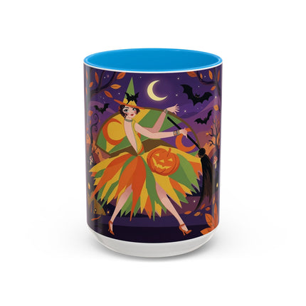 🎃🧙 The Witch Of Jack-O'-Lantern Hollow Colorful Mug – Whimsical Halloween Charm