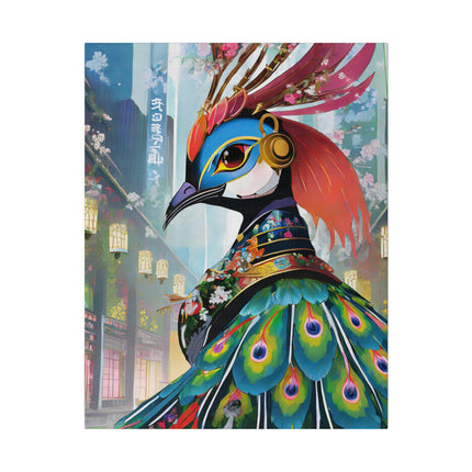 Techno Plumes Matte Canvas, Stretched, 0.75"