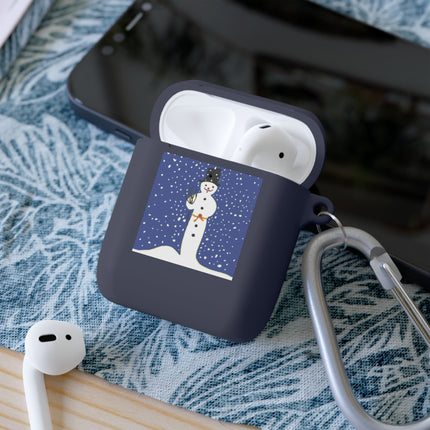 Snowman in Falling Snow AirPods Cover