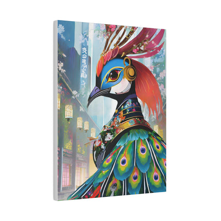 Techno Plumes Matte Canvas, Stretched, 0.75"