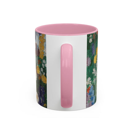 Flowers on the Mountain by August Babberger Colorful Mugs (11oz, 15oz)