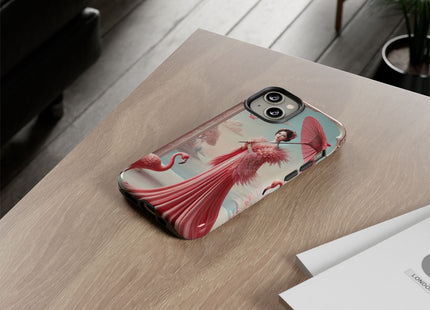 Petals, Porcelain, and Flamingos Phone Cases