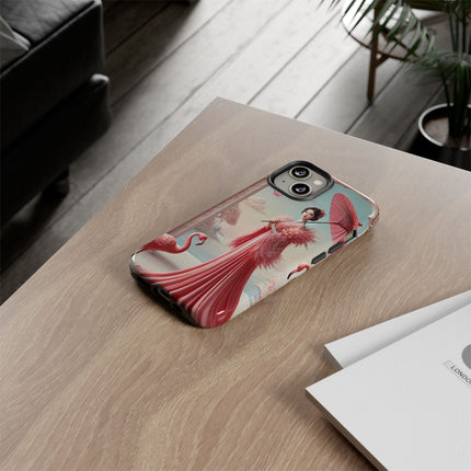 Petals, Porcelain, and Flamingos Phone Cases