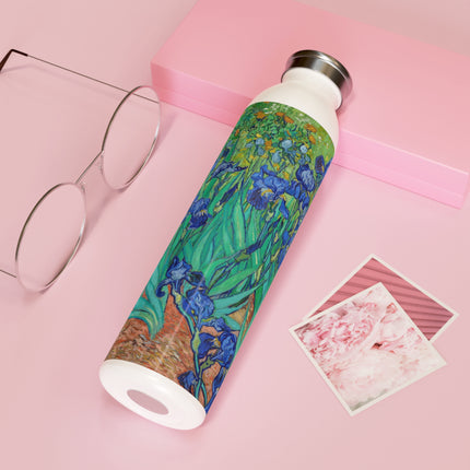 Irises by Vincent Van Gogh Slim Water Bottle