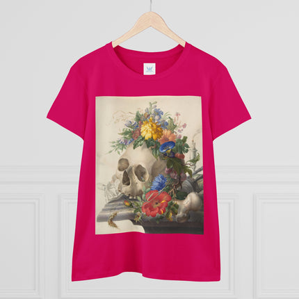 Vanitas Still Life by Herman Henstenburgh Women's Midweight Cotton Tee