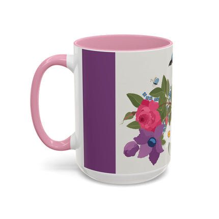 Bluebird & Butterfly Colorful Mugs – Spring Harmony & Delicate Beauty