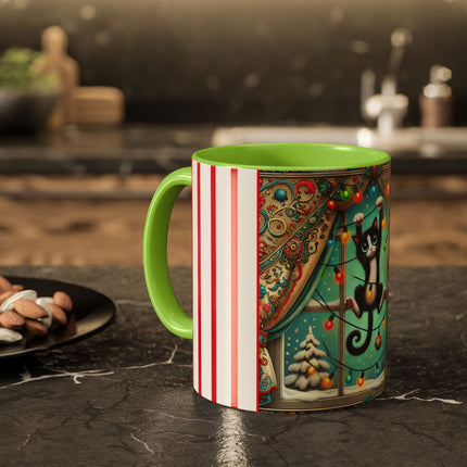 Mischief in Tinselland Colorful Mugs (11oz, 15oz)