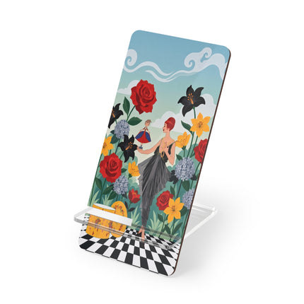 🌹👗 The Lady And Her Little Companion Mobile Display Stand – Art Deco Floral Elegance